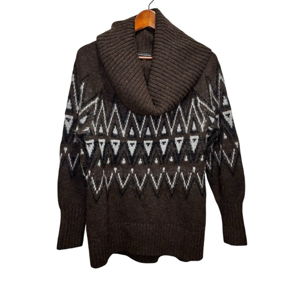 Banana Republic Brae Fair Isle Turtleneck Sweater Size Small Wool Cashmere - Picture 5 of 14